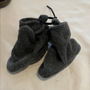 Soft Gray Kids Slippers